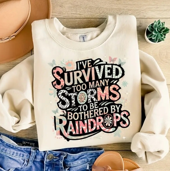 I've Survived Too Many Storms - Custom T-Shirts Made to Order - NWT - Picture 5 of 9